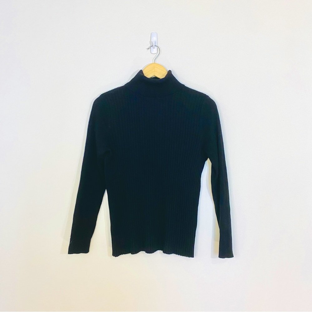 Jones New York | Black Turtle Neck Sweater
